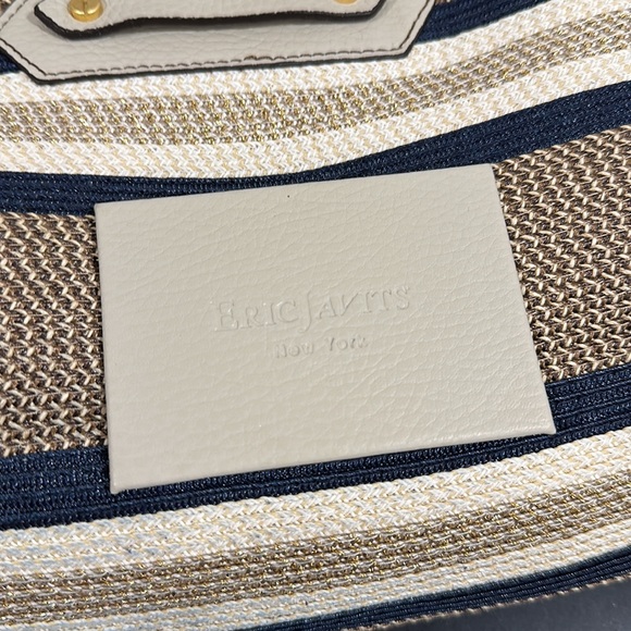 Eric Javits straw and leather bag - Picture 8 of 10